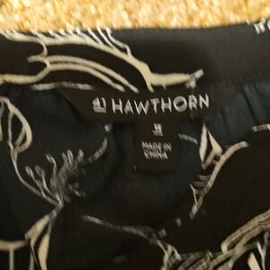41 Hawthorn Black and White Floral Top